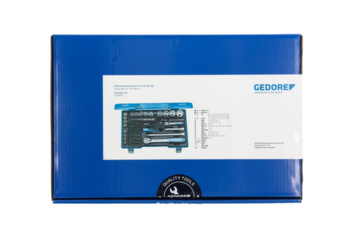 GEDORE 19 V20 U-20 Jeu de clés à douilles 1/4"+1/2" 81 pièces