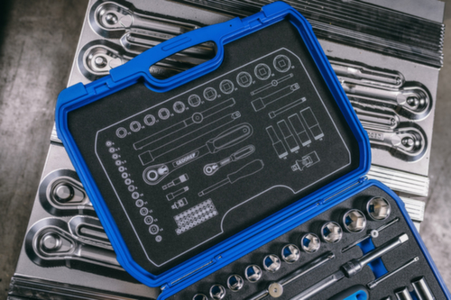 GEDORE 19 BMC 20 Jeu de clés à douille 1/4"+1/2