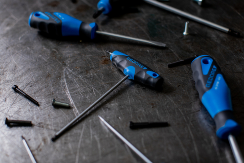 GEDORE DT 2142 4 Tournevis d'angle avec poignée en T 2K 4 mm