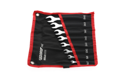 GEDORE R05126008 Jeu de clés à fourche double courtes SW6-22 mm 8 pièces