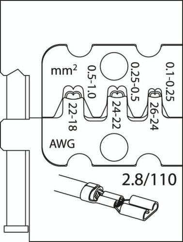 S 8140 A Jeu de pinces à sertir AUTOMOTIVE 4 pièces