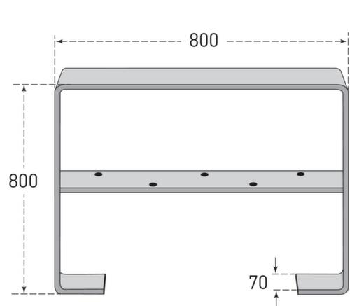 Moravia Arceau pour cycles CITY GILA en acier plat