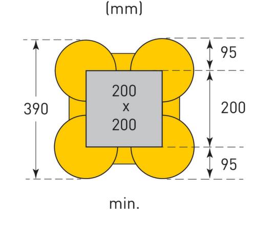 Moravia Protection de colonne à découper MORION ECO, hauteur x largeur 1000 x 390 mm