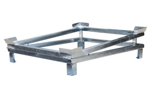 IBC residue emptier with support legs