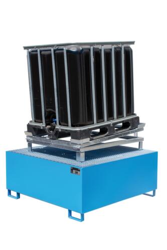 IBC residue emptier with support legs