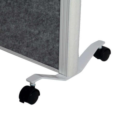 MAUL Tableau à cloison démontable MAULconnecto, hauteur x largeur 1800 x 1000 mm, paroi gris clair/gris foncé