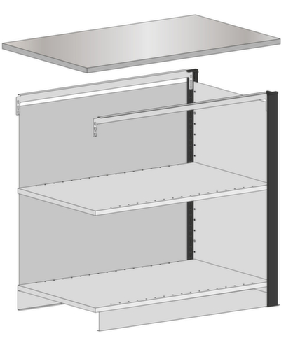 SCHULTE kit de banques d'accueil MULTIplus module central