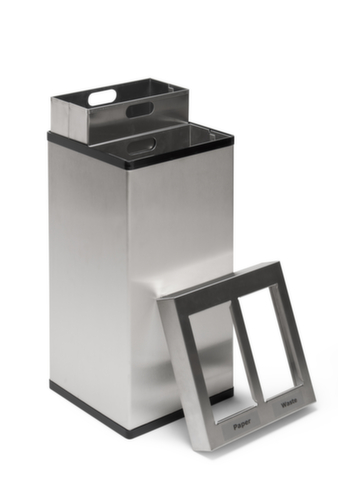Collecteur de recyclage Carro Mix avec 2 seaux intérieurs en aluminium