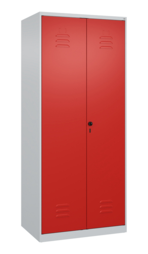 C+P Armoire vestiaire pour EPI Classic Plus pour une séparation en noir et blanc, largeur de compartiment 400 mm