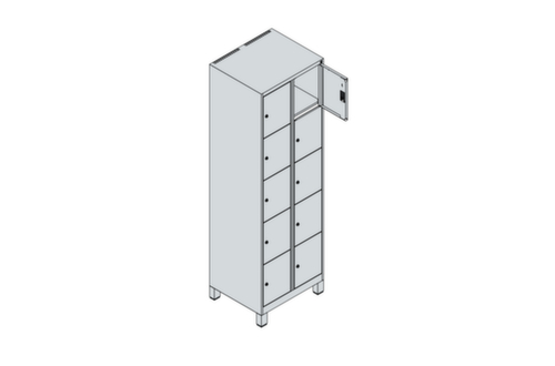 C+P armoire multicases Classic Plus, 10 compartiments