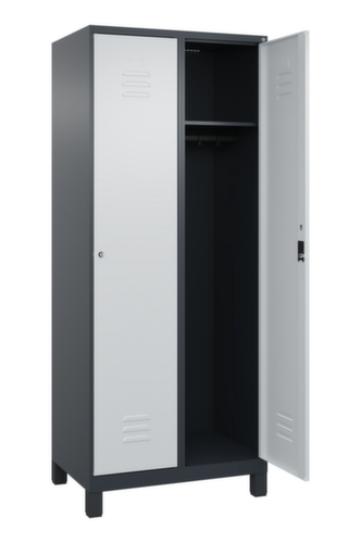 C+P Armoire vestiaire Classic Plus à 2 compartiments, largeur de compartiment 400 mm