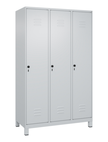 C+P Armoire vestiaire Classic Plus à 3 compartiments, largeur de compartiment 400 mm
