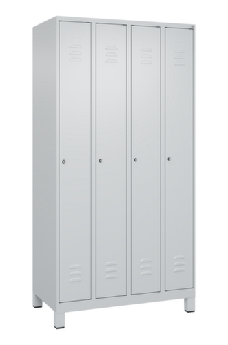 C+P Armoire vestiaire Classic Plus à 4 compartiments, largeur de compartiment 250 mm