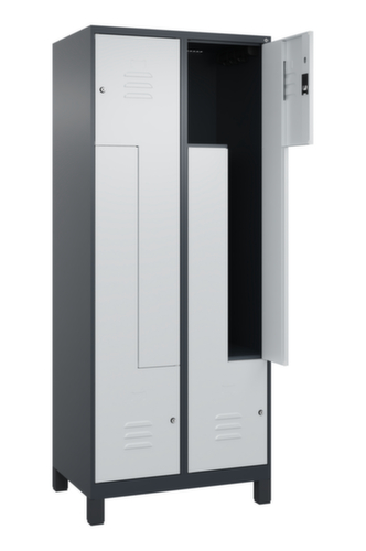 C+P Armoire vestiaire Z Classic Plus, largeur de compartiment 200/400 mm