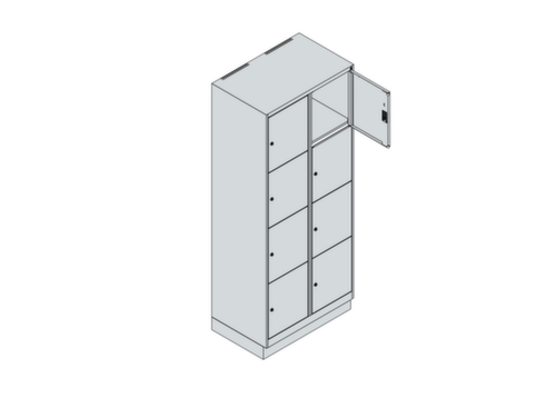 C+P armoire multicases Classic Plus, 8 compartiments