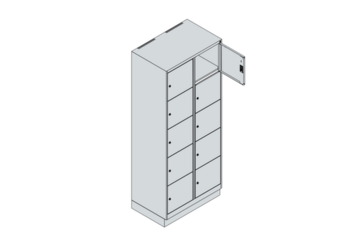 C+P armoire multicases Classic Plus, 10 compartiments