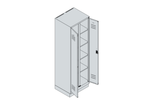 C+P Armoire de distribution de linge Classic Plus, largeur de compartiment 300 mm