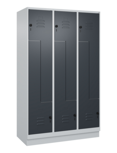 C+P Armoire vestiaire Z Classic Plus, largeur de compartiment 200/400 mm