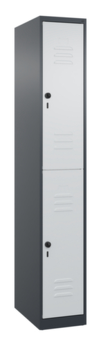 C+P Armoire vestiaire à deux niveaux Classic Plus, largeur de compartiment 300 mm