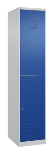 C+P Armoire vestiaire à deux niveaux Classic Plus, largeur de compartiment 400 mm