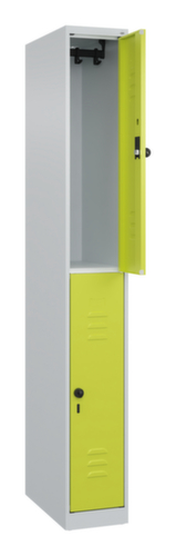 C+P Armoire vestiaire à deux niveaux Classic Plus, largeur de compartiment 250 mm