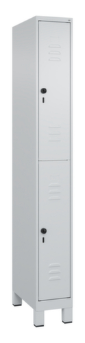 C+P Armoire vestiaire à deux niveaux Classic Plus, largeur de compartiment 250 mm
