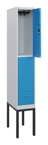 C+P Armoire vestiaire à deux niveaux Classic Plus, largeur de compartiment 300 mm