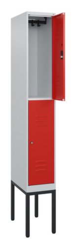 C+P Armoire vestiaire à deux niveaux Classic Plus, largeur de compartiment 300 mm