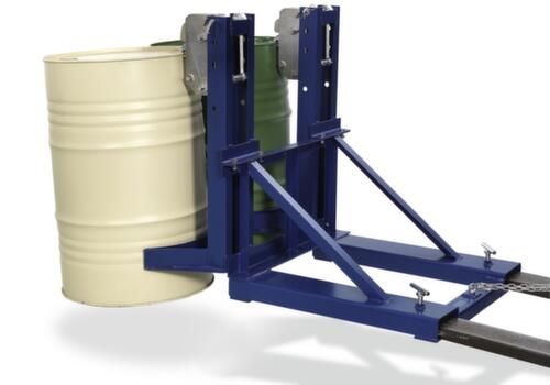 pince à fûts pour Fûts à anneau de serrage et rebord en acier, charge vertical