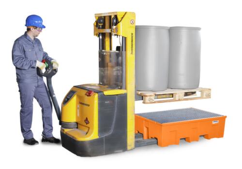 Bac de rétention PE base-line pour fûts de 200 litres