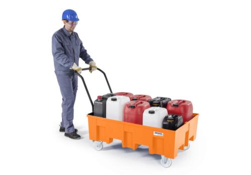 Denios Bac de rétention mobile en PE base-line ,pour fût 2 x 200 litres