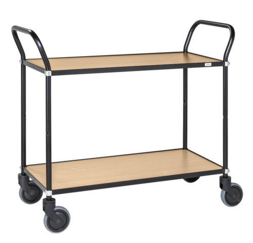 Kongamek chariot à plateaux avec 2 barres de poussée 950x430 mm, force 250 kg, 2 plateaux
