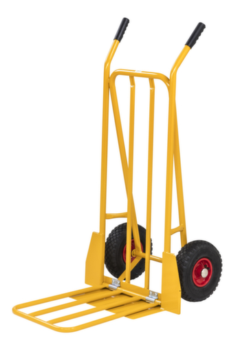 Kongamek diable de manutention avec roues increvables, force 250 kg, caoutchouc plein bandage