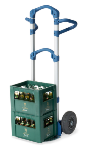 fetra Diable pour caisses en aluminium ultra léger Wuppi, force 200 kg, air bandage