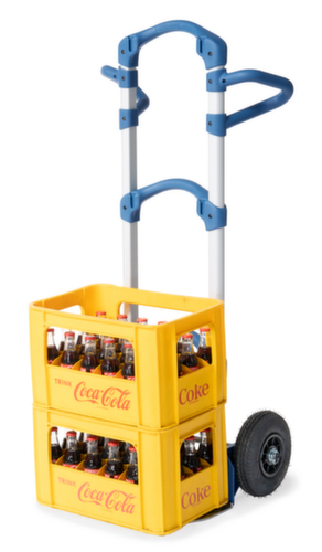 fetra Diable pour caisses en aluminium ultra léger Wuppi, force 200 kg, air bandage