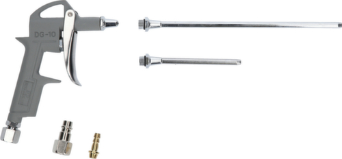 Brilliant Tools compressed air blow gun including 3 interchangeable nozzles