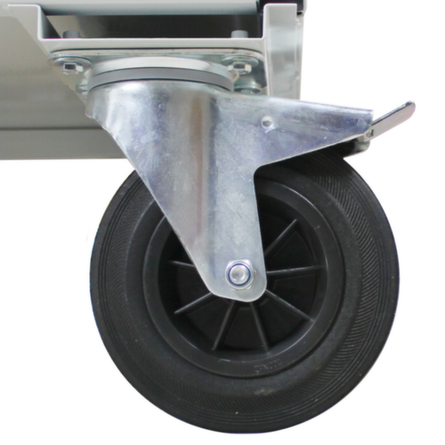 Établi mobile, 3 tiroirs, 1 tablette, RAL7035 gris clair/RAL7016 gris anthracite