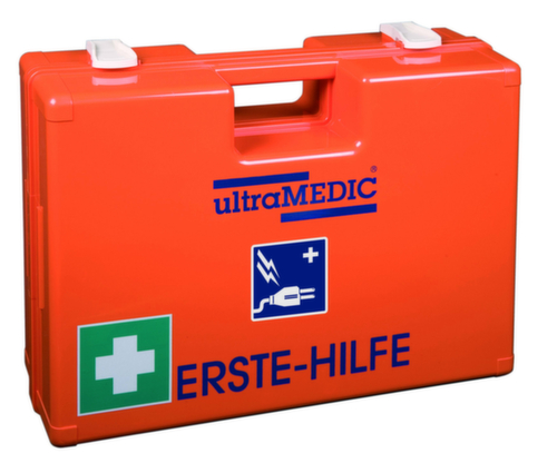 ultraMEDIC Mallette de premiers secours avec remplissage spécifique au secteur, calage selon DIN 13157