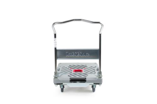 RuXXac Chariot à barre de poussée Dandy XL avec surface de chargement en plastique, force 330 kg, plateau longueur x largeur 935 x 605 mm