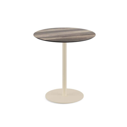VEBA Table de bistro Essentials Urban, Ø 700 mm, panneau bois tropical