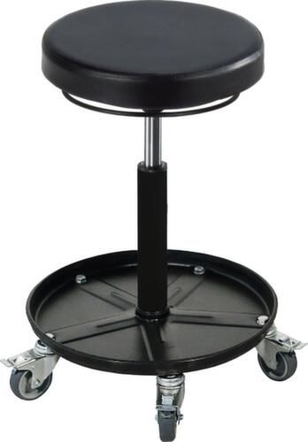 meychair Tabouret pivotant Assistent Professional A1S-TRT, assise noir, 5 roulettes avec frein