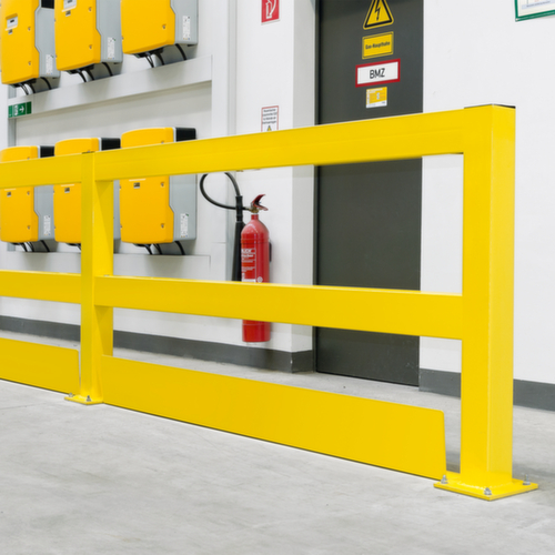 BLACK BULL Protection anti-encastrement S-line pour rambarde de protection anticollision, hauteur x largeur 200 x 1880 mm