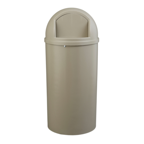 Rubbermaid Poubelle coupe-feu Marshal® Classic, 80 l, beige, couvercle beige