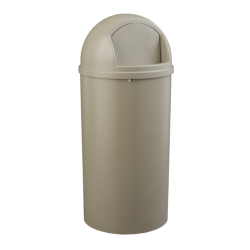 Rubbermaid Poubelle coupe-feu Marshal® Classic, 80 l, beige, couvercle beige