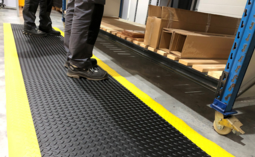 Tapis de sol antifatigue difficilement inflammable DUPLEX PRO Ergo, longueur x largeur 2000 x 1200 mm