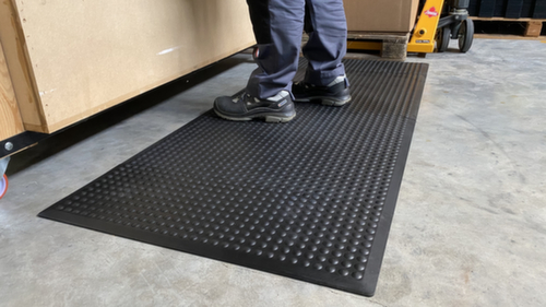 tapis de travail en caoutchouc LINK Rub Bubble, élément d'extrémité, longueur x largeur 300 x 800 mm