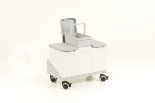 Châssis pour 3 boîtes de collecte de matières recyclables, pour 15 l bacs