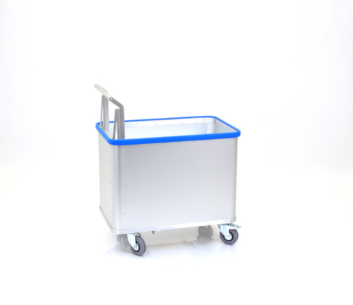 Gmöhling Chariot à caisses en aluminium G®-ERGO D 1408 / 180 D vario smart grip avec plancher à ressorts, plateau 740 x 510 mm, capacité 180 l