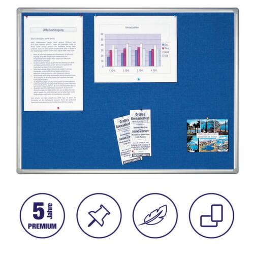 Franken panneau d'affichage pour glissière murale modulaire