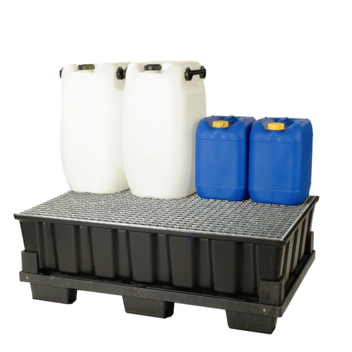 Bac de rétention PE pour fûts de 2x200 litres